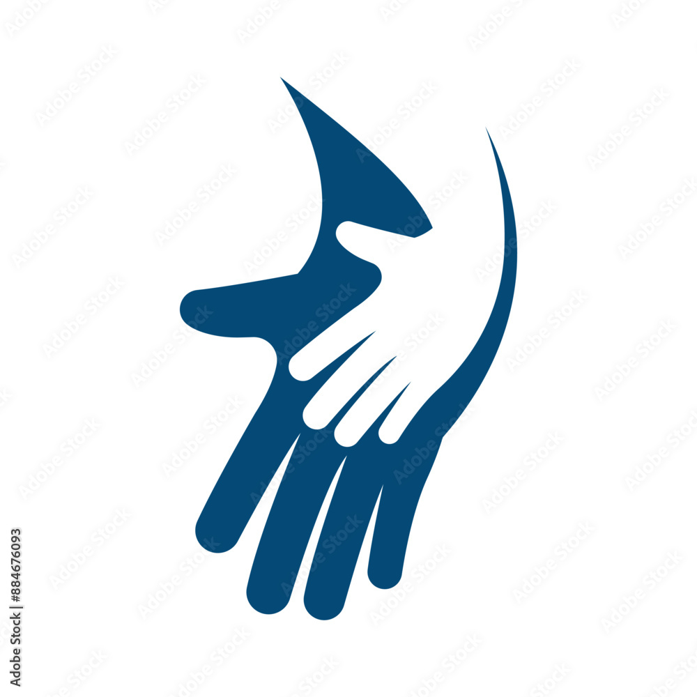 Charity, hand, volunteer icon. Vector illustration, flat design. Charity, hand, volunteer icon. Vector illustration, flat design.