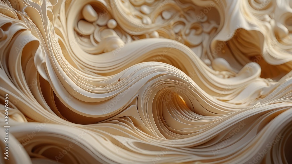Abstract Beige Swirling Pattern. Abstract Beige Swirling Pattern.