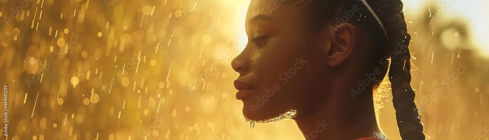 An evocative image of a young black woman An evocative image of a young black woman