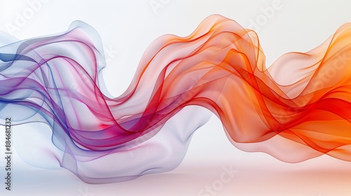 Wallpaper Mural Abstract Flowing Fabric in Vibrant Hues Torontodigital.ca