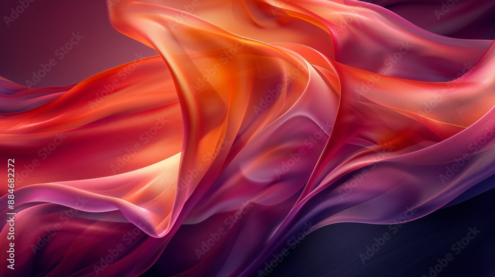 Abstract Swirling Red and Orange Fabric Abstract Swirling Red and Orange Fabric