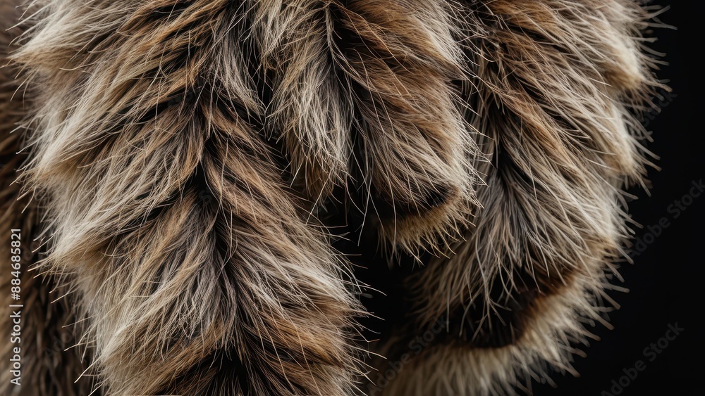 Close Up of Soft Brown and White Fur. Close Up of Soft Brown and White Fur.