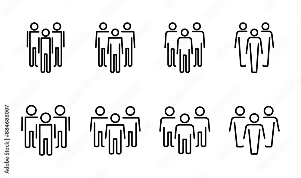 People icon set. person icon vector. User Icon vector. team symbols People icon set. person icon vector. User Icon vector. team symbols