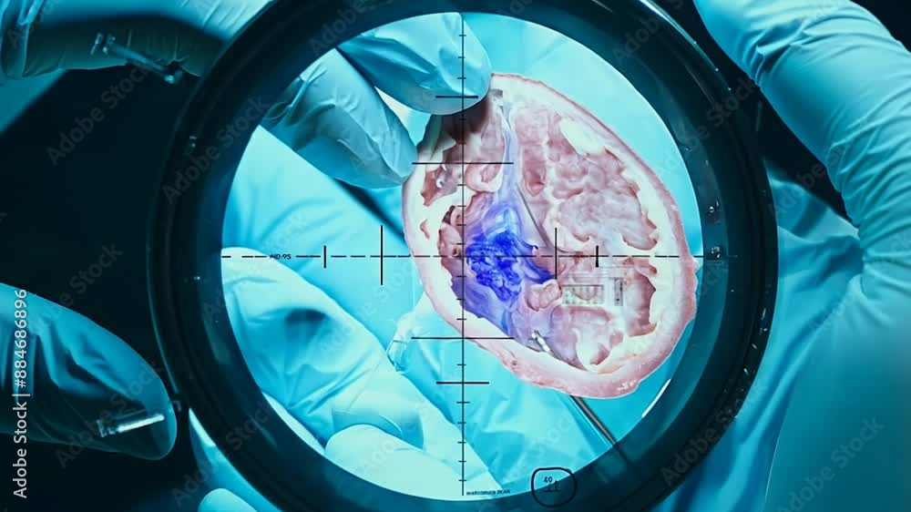 Examining a Brain Under a Microscope. Examining a Brain Under a Microscope.