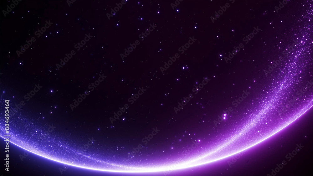 Obraz premium ネオン、リング、光、宇宙（生成AI、generated by AI）背景はダーク