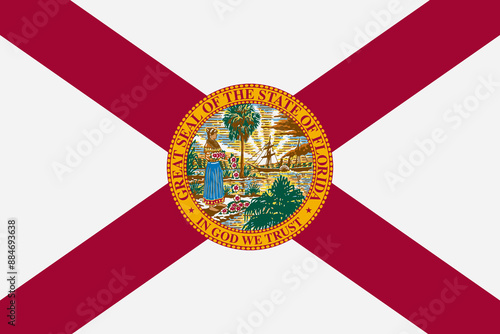 Florida State Flag background illustration