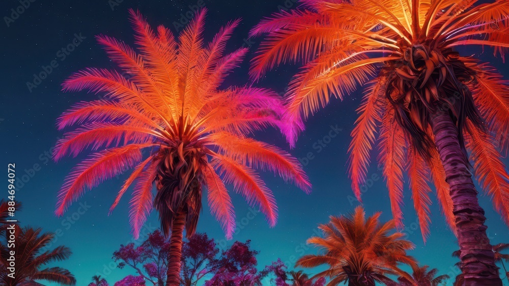 Neon Palm Trees. Neon Palm Trees.