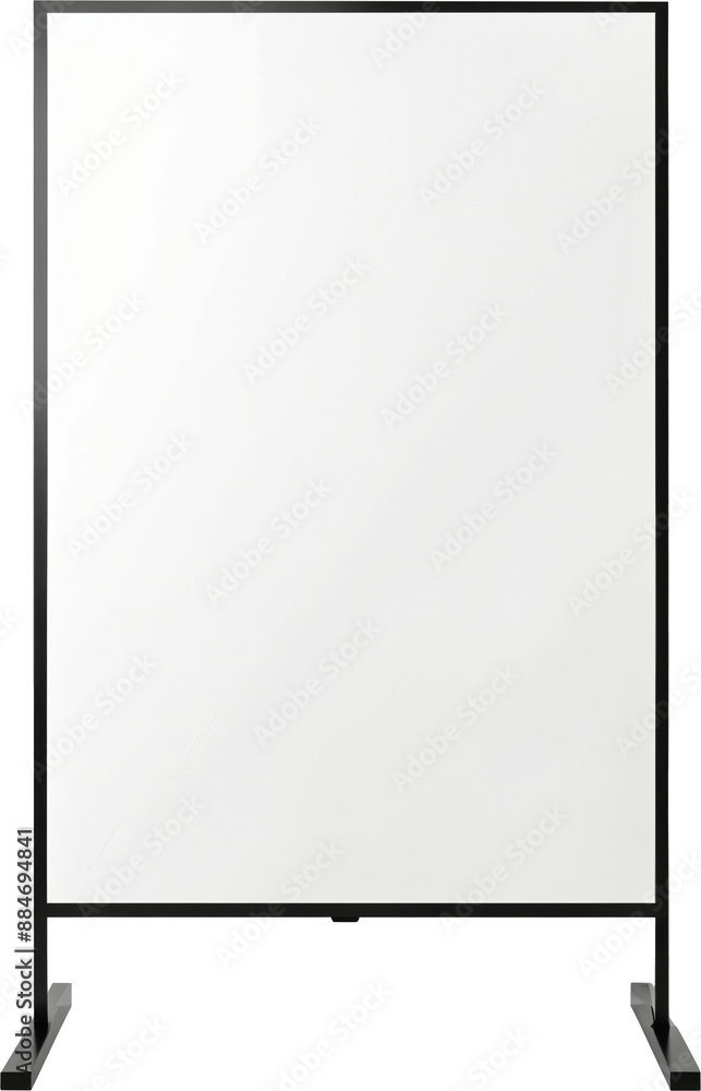 blank board isolated on transparent background.generative AI blank board isolated on transparent background.generative AI