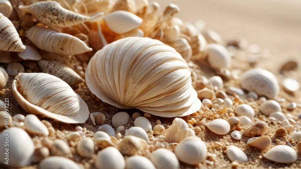 Seashells on the Beach. Seashells on the Beach.