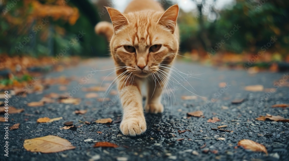 Cat s paw in clear focus against a beautifully blurred background for optimal search visibility Cat s paw in clear focus against a beautifully blurred background for optimal search visibility