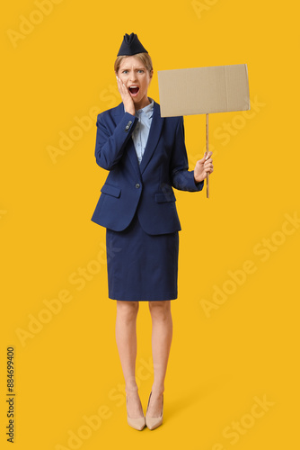 Protesting female stewardes...
