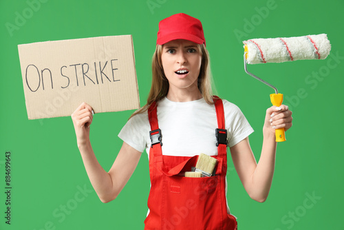 Protesting female painter h...