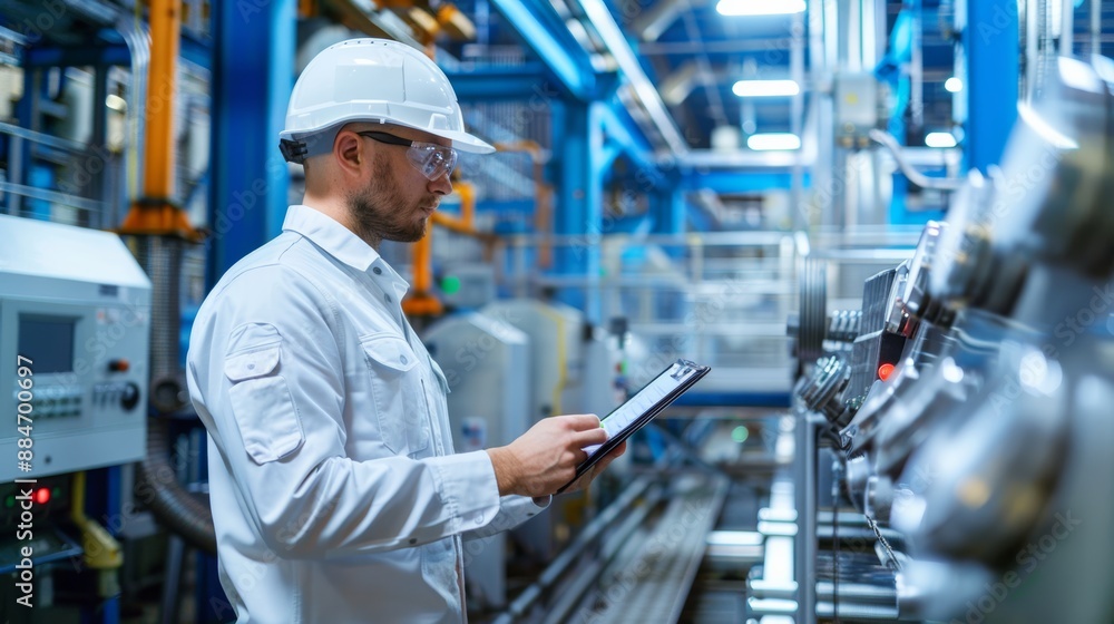 Engineering (QC) inspects and inspects machinery systems in production plants. Engineering (QC) inspects and inspects machinery systems in production plants.