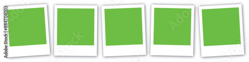 White photo frame, Picture Frame Green Screen Vector Images
