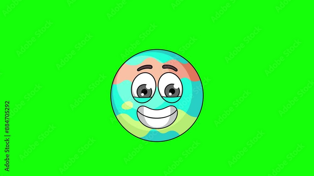 The grimacing face of bath bomb mascot, nervousness, embarrassment, or awkwardness The grimacing face of bath bomb mascot, nervousness, embarrassment, or awkwardness