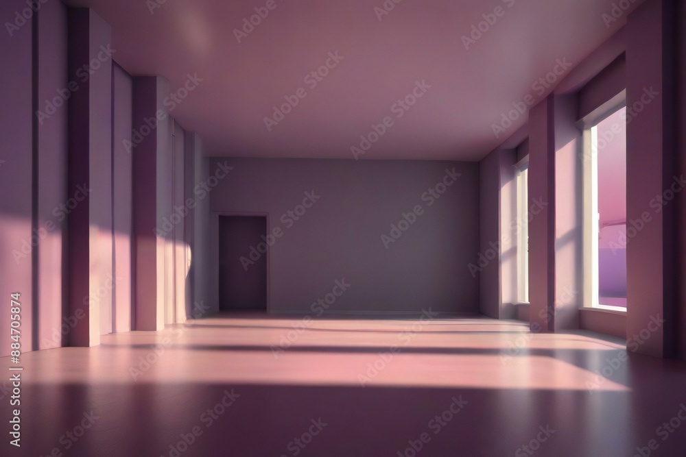 3d render of a hall with walls 3d render of a hall with walls