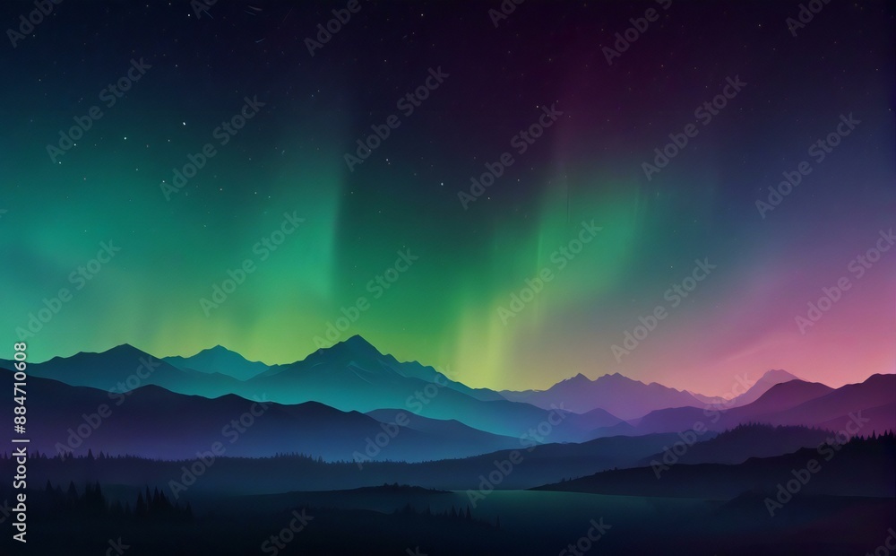 Fototapeta premium sunrise in mountains