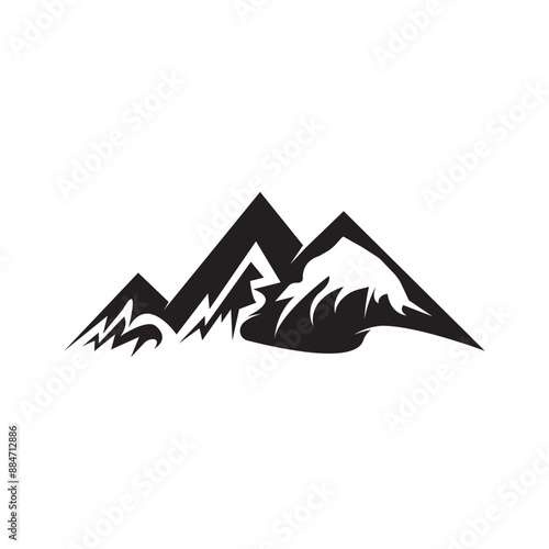 High Mountain icon  Logo Business Template Vector