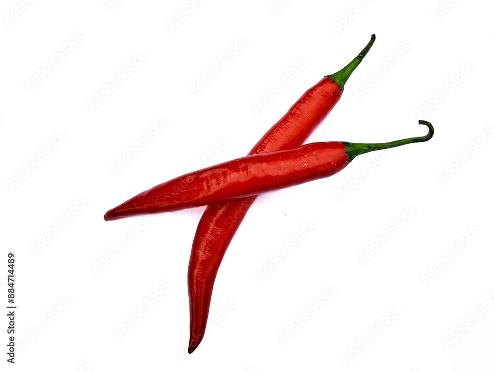 Red chilies are used for cooking and garnishing food. Red chilies are used for cooking and garnishing food.
