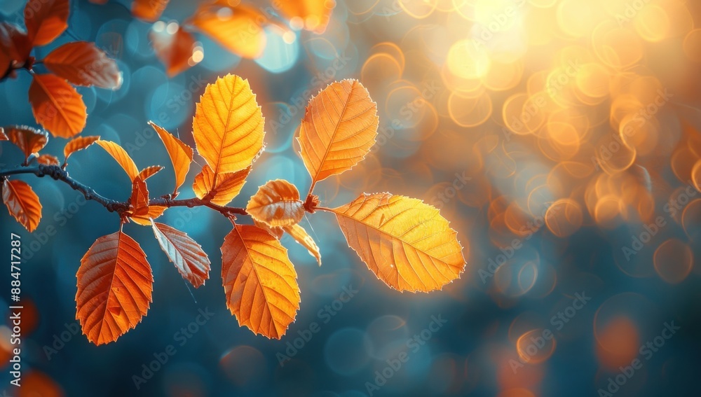 Autumn Leaves Illuminated by Sunlight Autumn Leaves Illuminated by Sunlight