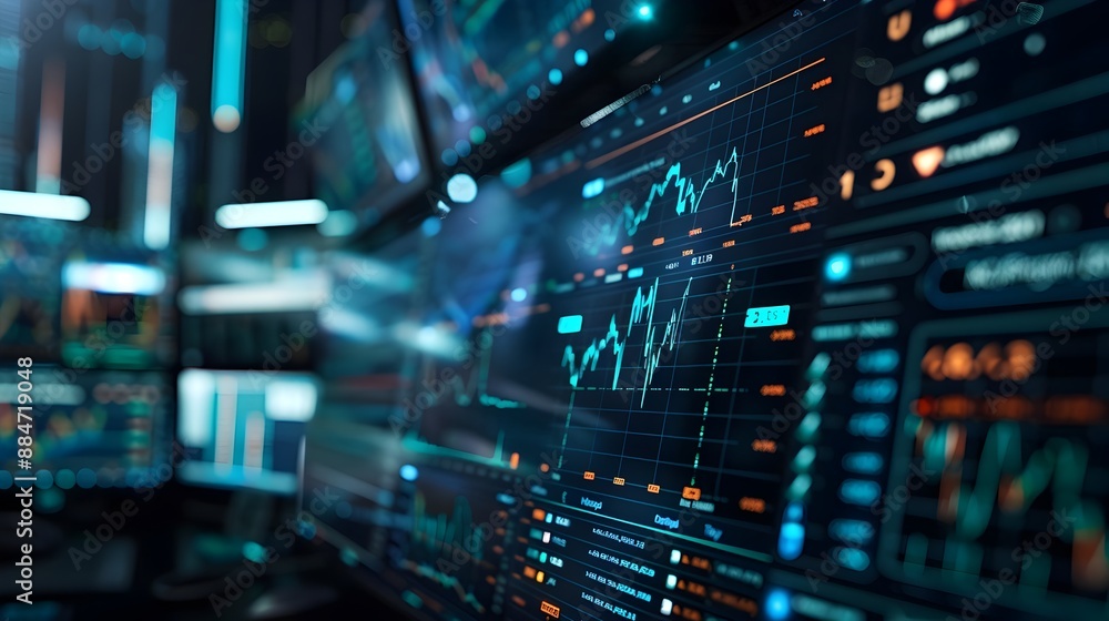 Automated Trading Platform with Futuristic Data Visualization and Sleek User Interface Automated Trading Platform with Futuristic Data Visualization and Sleek User Interface