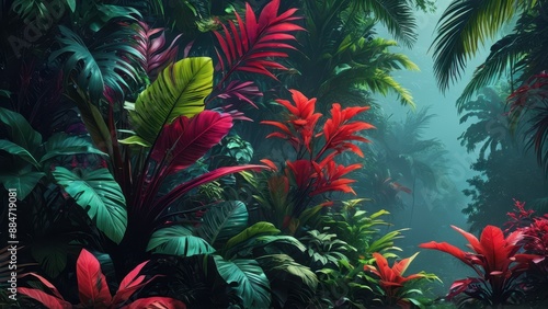 Lush Tropical Rainforest.