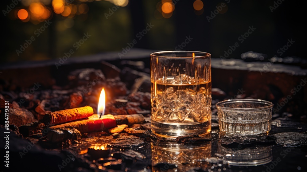 cigar and whiskey HD 8K wallpaper Stock Photographic Image cigar and whiskey HD 8K wallpaper Stock Photographic Image