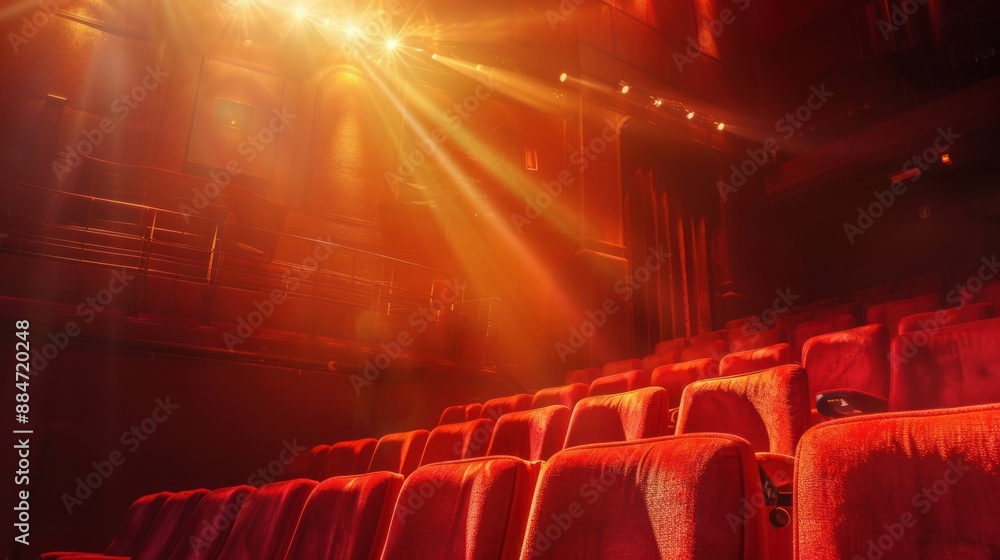 Fototapeta premium Empty Seats in a Cinema