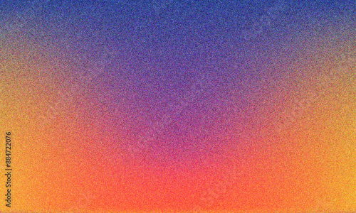 Abstract grainy wavy orange blur gradient background. Blur noisy banner texture. Vector illustration