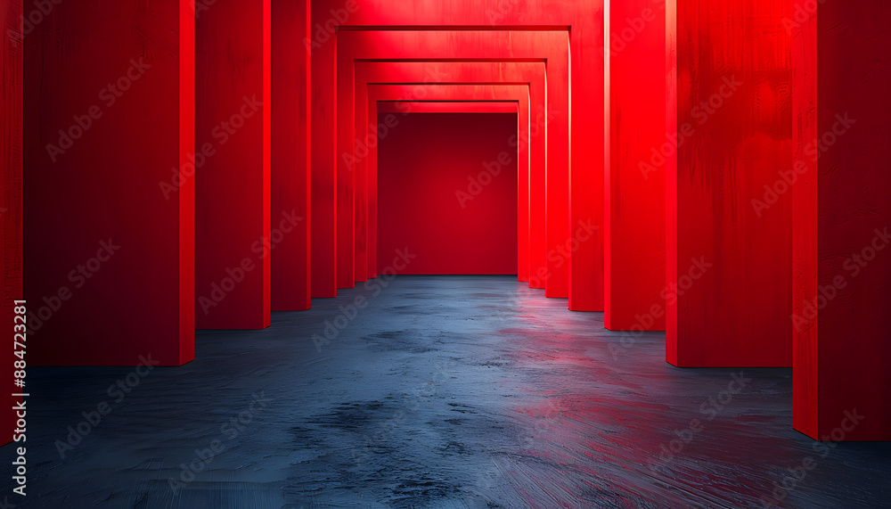 Fototapeta premium Red minimalist wallpaper