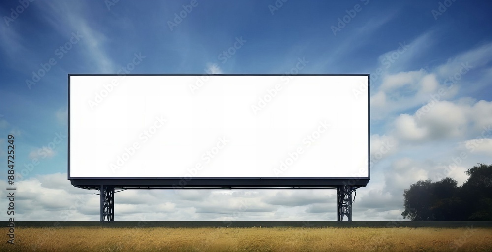 Obraz premium billboard on the road