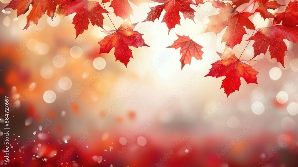 Autumn Leaves with a Blurred Background Autumn Leaves with a Blurred Background