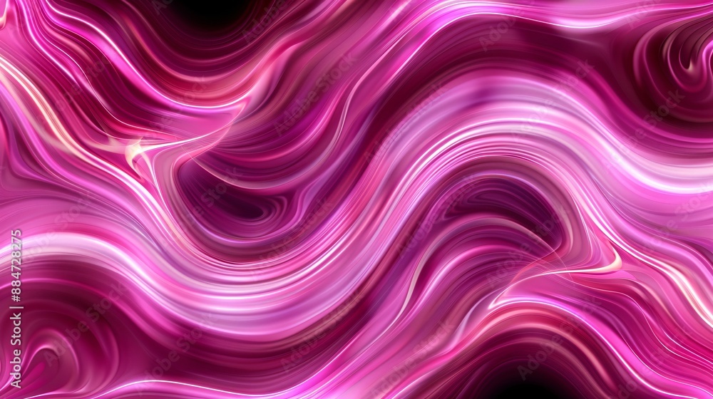Fototapeta premium Sharp lines in neon pink symbolizing boldness and individuality Minimalist Neon pink Digital art
