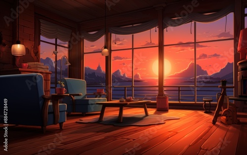 Cartoon Background for Character Placement
