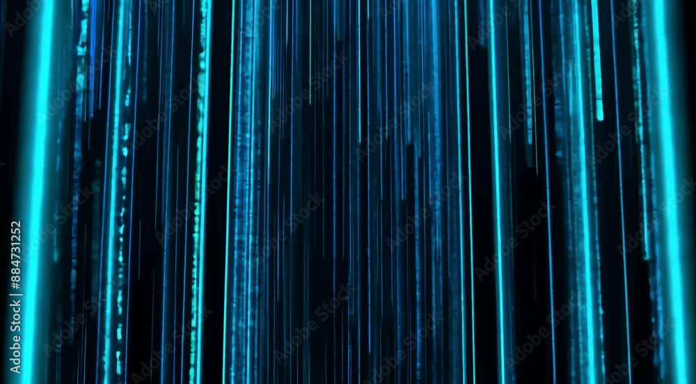 Vertical blue neon light Vertical blue neon light