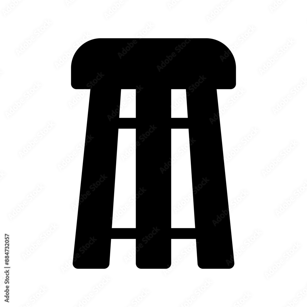 Stool Icon Vector Symbol Design Illustration Stool Icon Vector Symbol Design Illustration