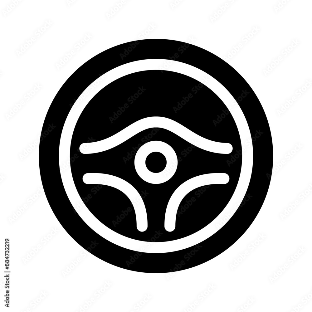 Driving Wheel Icon Vector Symbol Design Illustration Driving Wheel Icon Vector Symbol Design Illustration