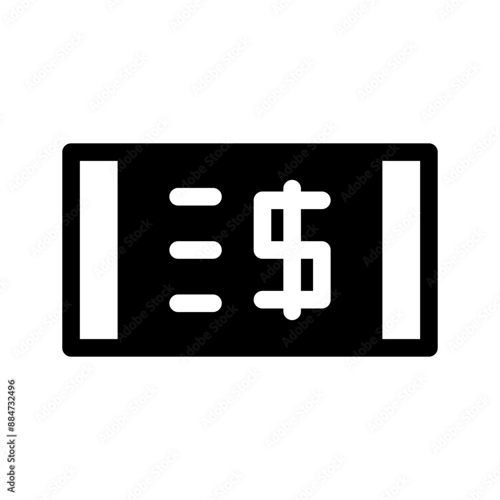 Cheque Icon Vector Symbol Design Illustration Cheque Icon Vector Symbol Design Illustration
