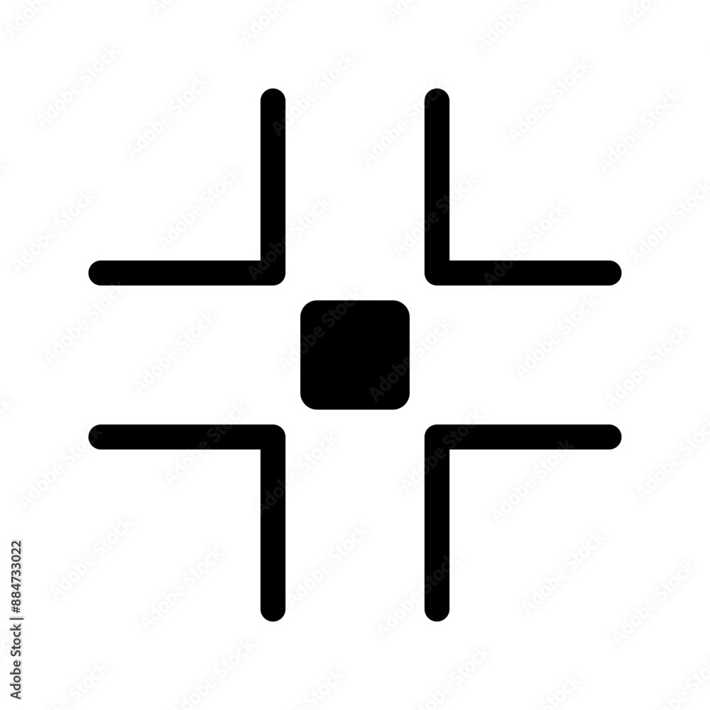 Full Screen Exit Icon Vector Symbol Design Illustration Full Screen Exit Icon Vector Symbol Design Illustration