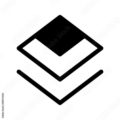 Layer Icon Vector Symbol Design Illustration