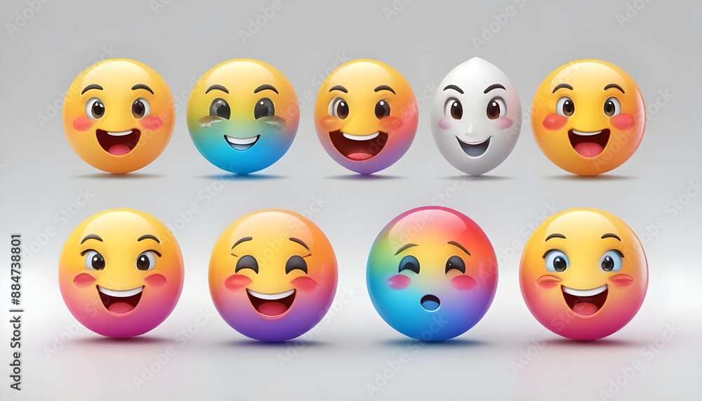 3d realistic emoticon happy cute social media 9 3d realistic emoticon happy cute social media 9