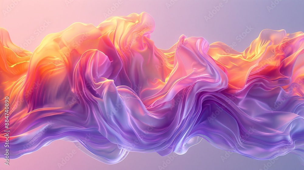 Abstract Swirling Fabric in Vibrant Hues Abstract Swirling Fabric in Vibrant Hues