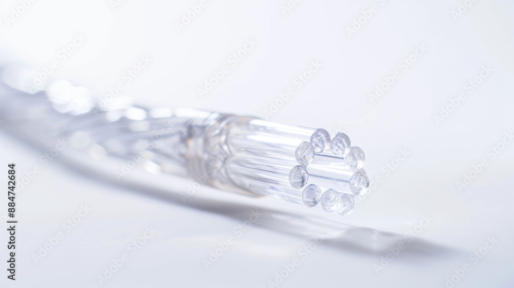 fiber optic cable transparent isolated on white background fiber optic cable transparent isolated on white background
