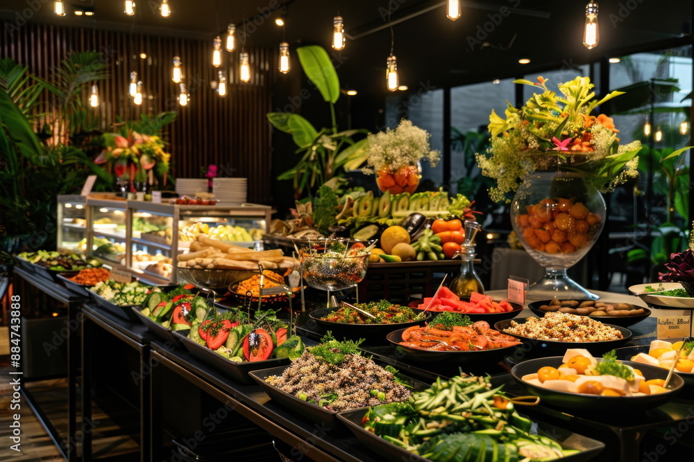 Buffet food catering food party at restaurant Buffet food catering food party at restaurant