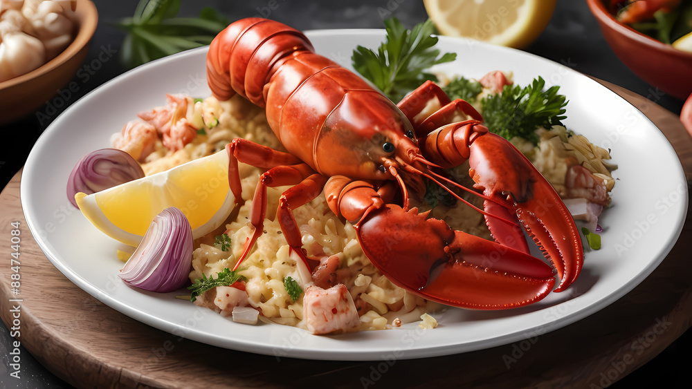 Delicious Lobster Seafood dish Delicious Lobster Seafood dish