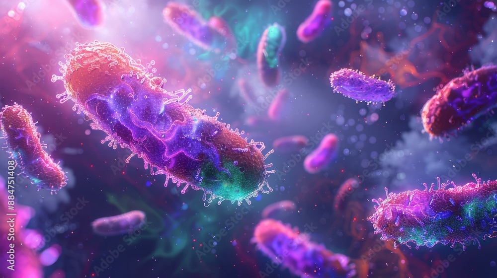 Cosmic Life: Bacteria Float in the Vastness of Space Cosmic Life: Bacteria Float in the Vastness of Space