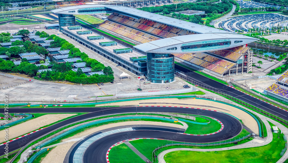 Large international racing track background Large international racing track background