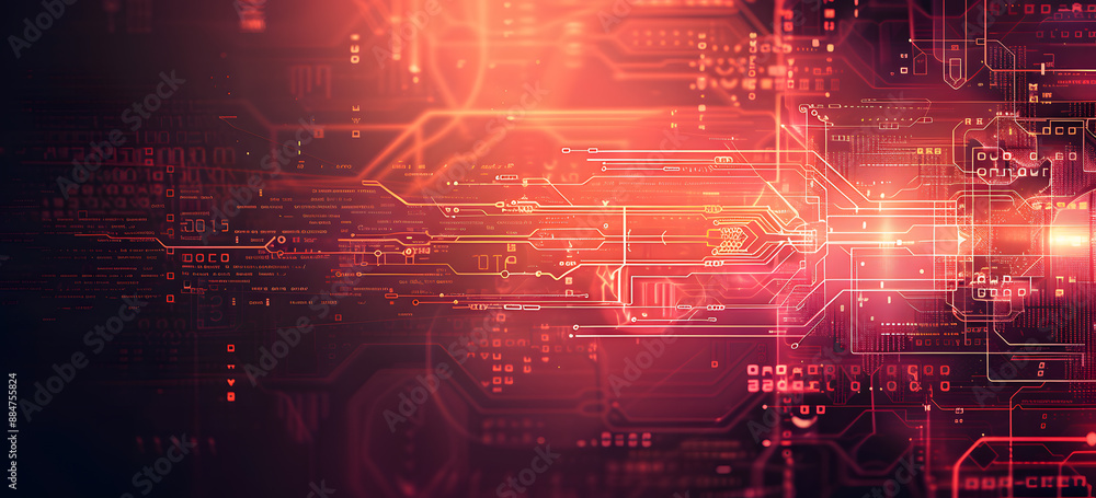 Fototapeta premium Background conceptual image of digital 3d icons