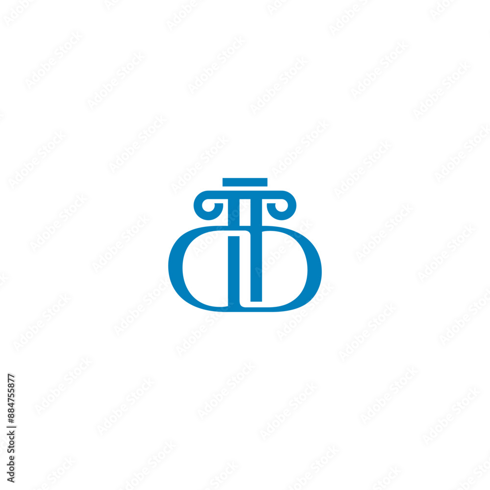 DD initial monogram logo for lawfirm with pillar design DD initial monogram logo for lawfirm with pillar design