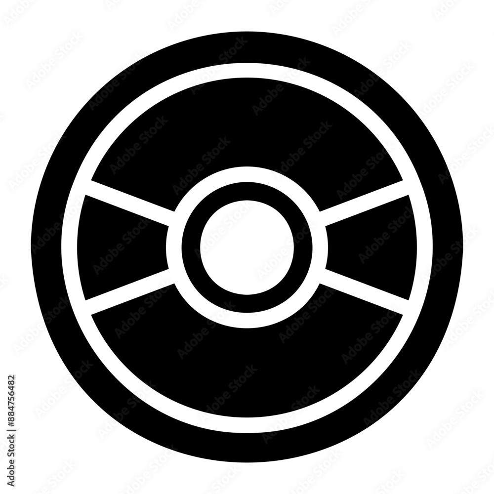 Obraz premium cd Solid icon